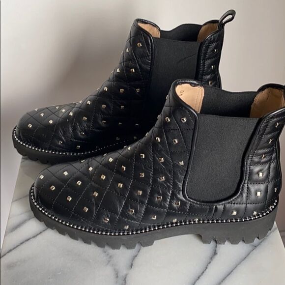 New Gia-Stud-Quilted Chelsea Boot - Picture 4 of 7